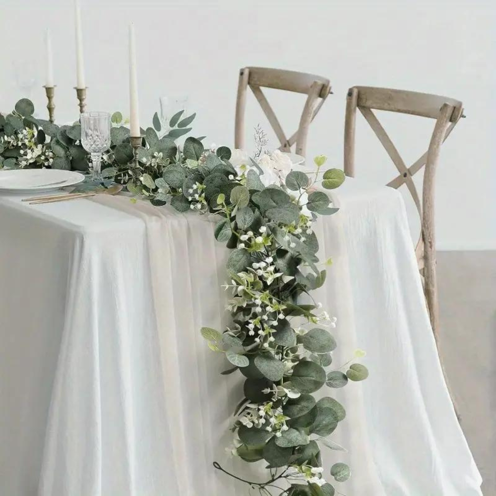 Beautiful Artificial Eucalyptus Leaf Garland - Luxicro