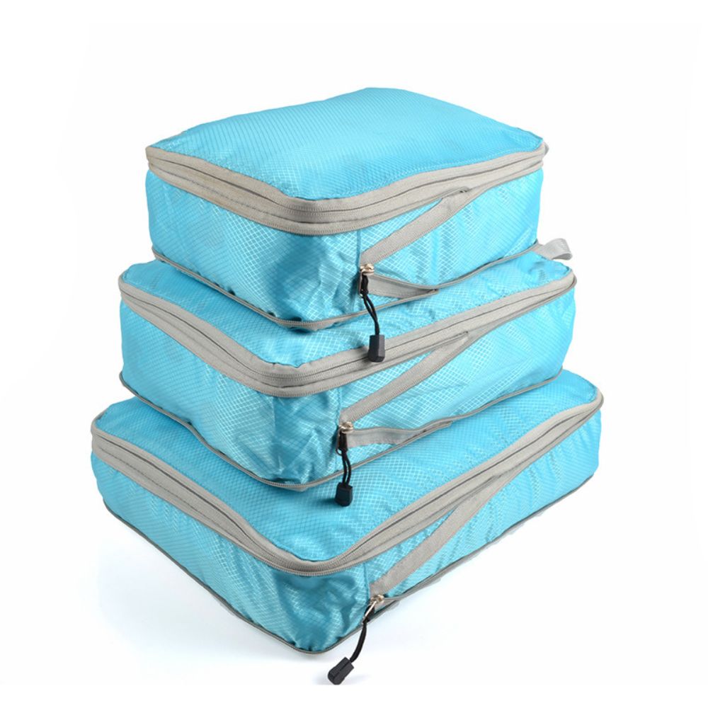 3 Pack Travel Space Saver Luggage Organizer Bags