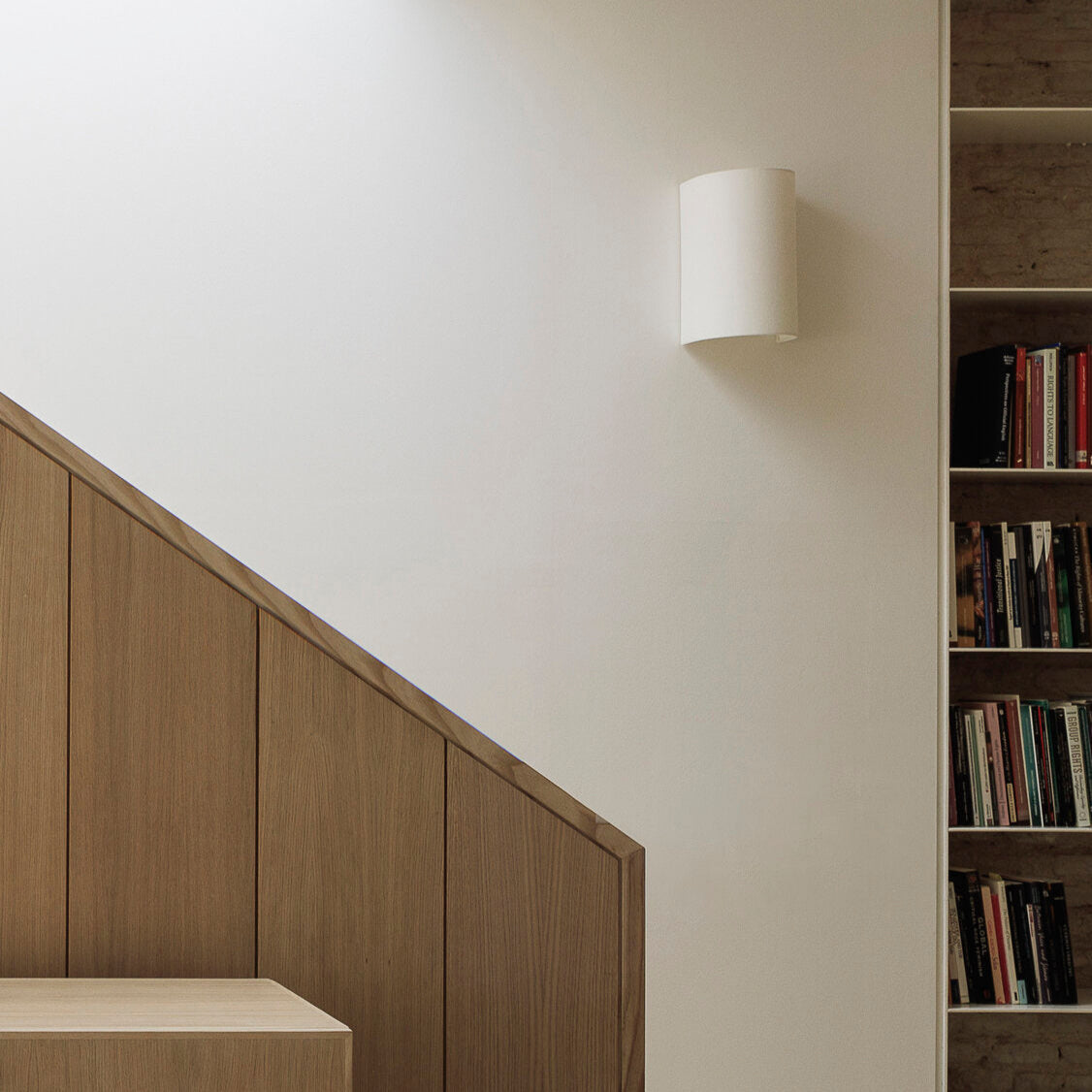 Simple Fabric Wall Lamp in Earthy Tone