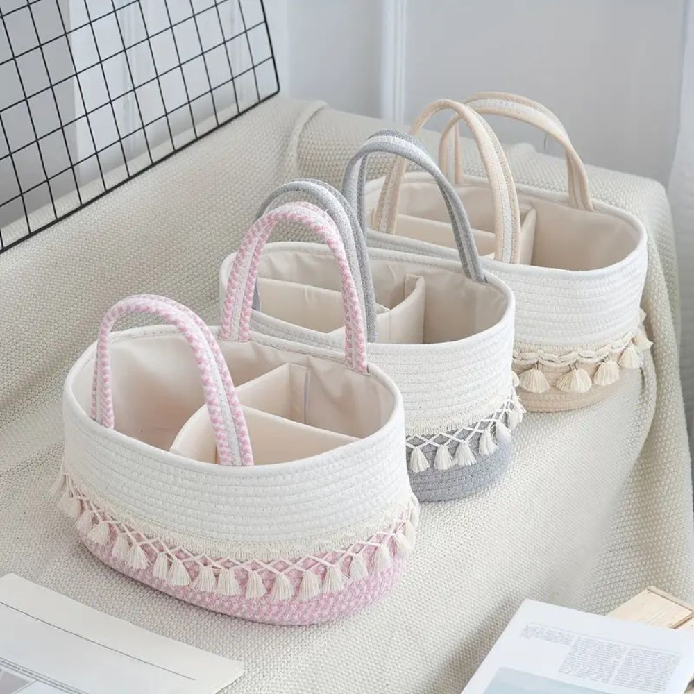 Delicate Edge Baby Storage Basket - Luxicro