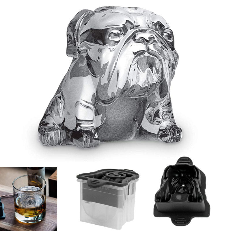 Colorful Dog Shaped Ice Cube Tray