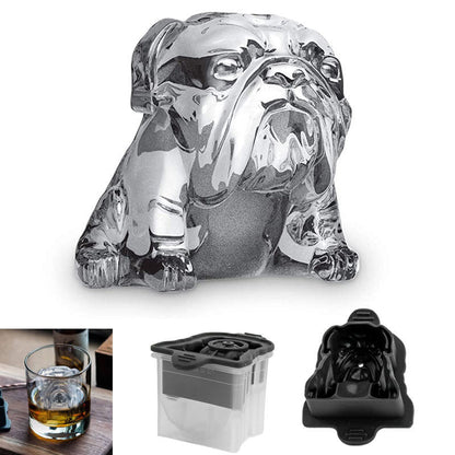 Colorful Dog Shaped Ice Cube Tray