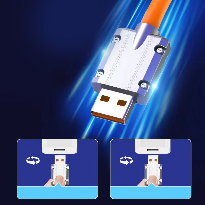 Bendable 360 Rotation USB Charger Cable