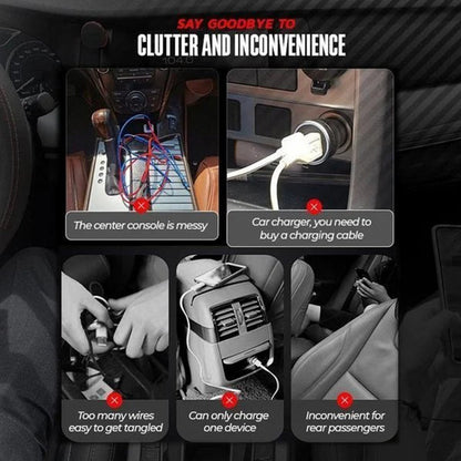 Portable 3-in-1 Fast Car Phone Charger