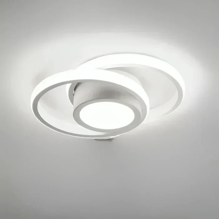 Modern Dual Ring Ceiling Lamp - Luxicro