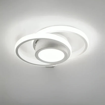 Modern Dual Ring Ceiling Lamp - Luxicro
