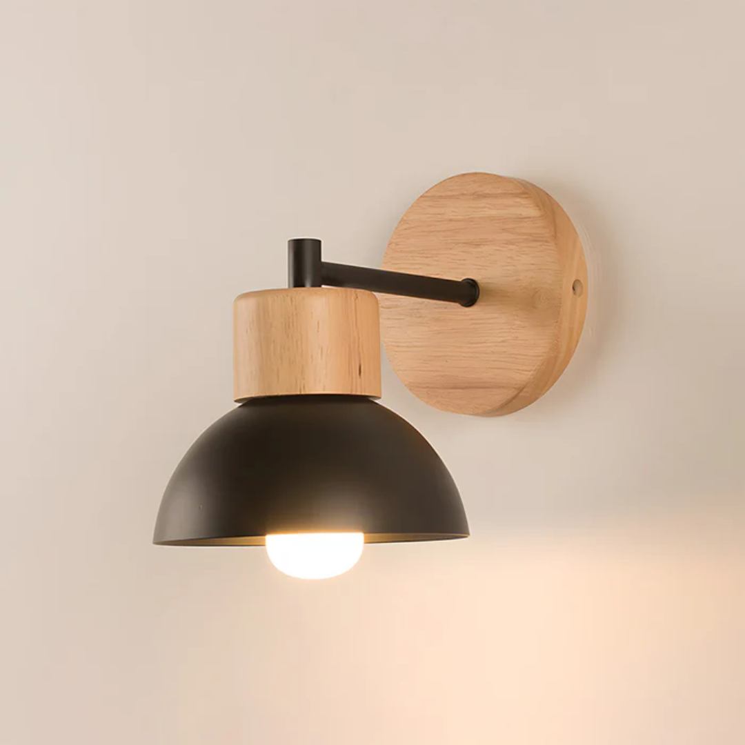 Country Style Wood Wall Lamp