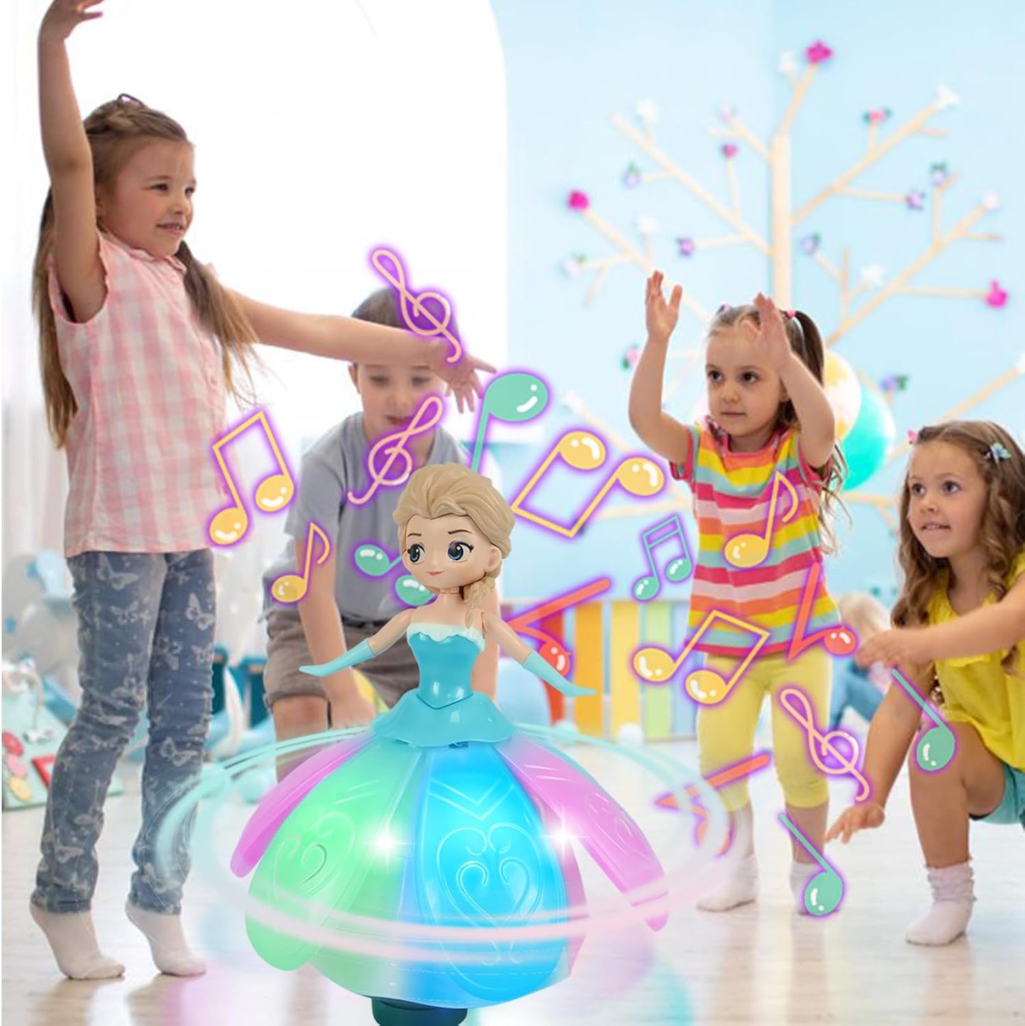 Glittery Singing Princess Toy with Lights