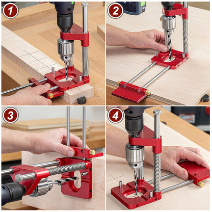 Accurate Wood Drilling Guide for Precise Hole Placement