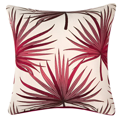 Shiny Leaf Pattern Pillow Cover