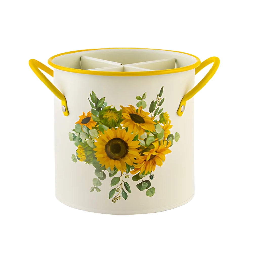 Decorative Kitchen Basket with Organizing Lid
