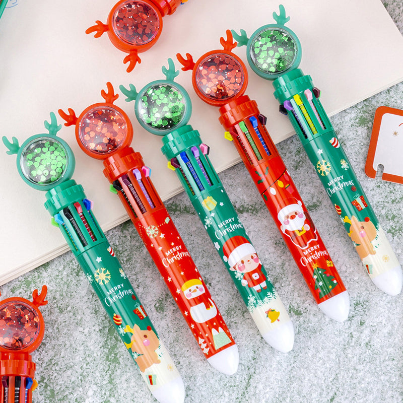 Bright Festive Sparkle Pens Set
