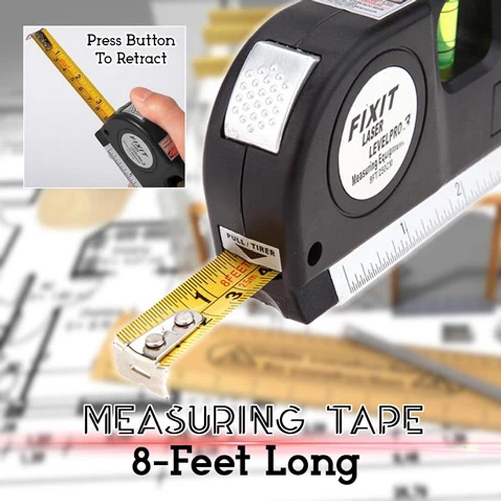 Precise 4-in-1 Laser Level Measurement Tool Set