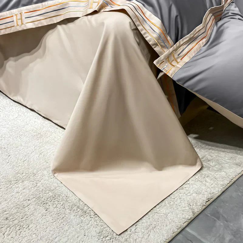Soft Satin Cotton Bedding Duvet Cover Set