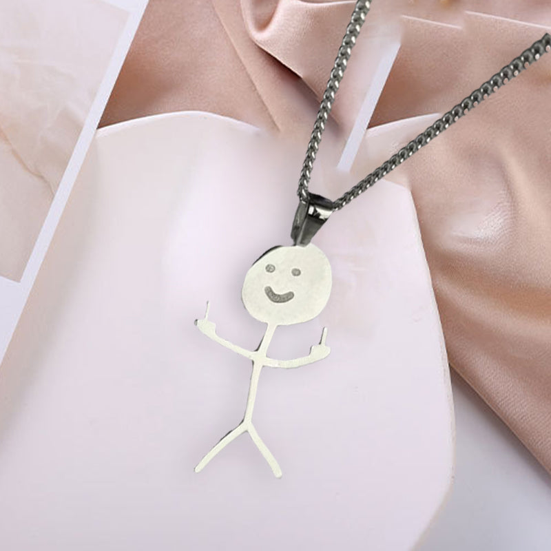 Trendy Humor Pendant Necklace - Luxicro