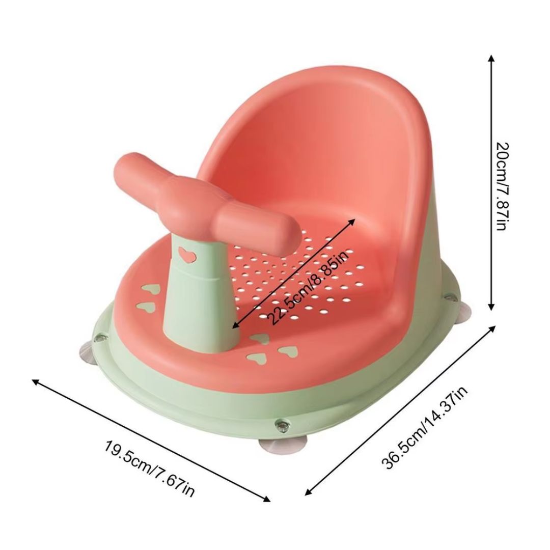Secure Baby Bath Seat with Easy Grip Handle