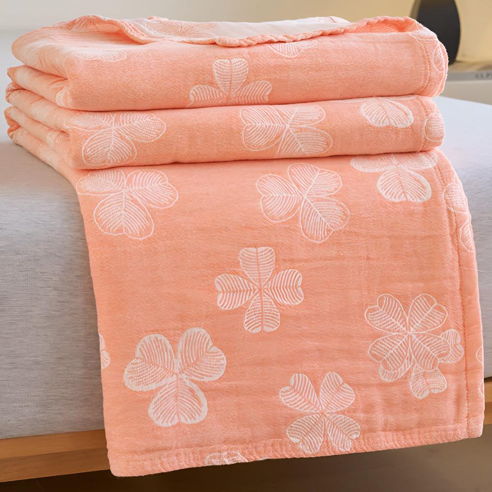 Lucky Green Plush Throw Blanket