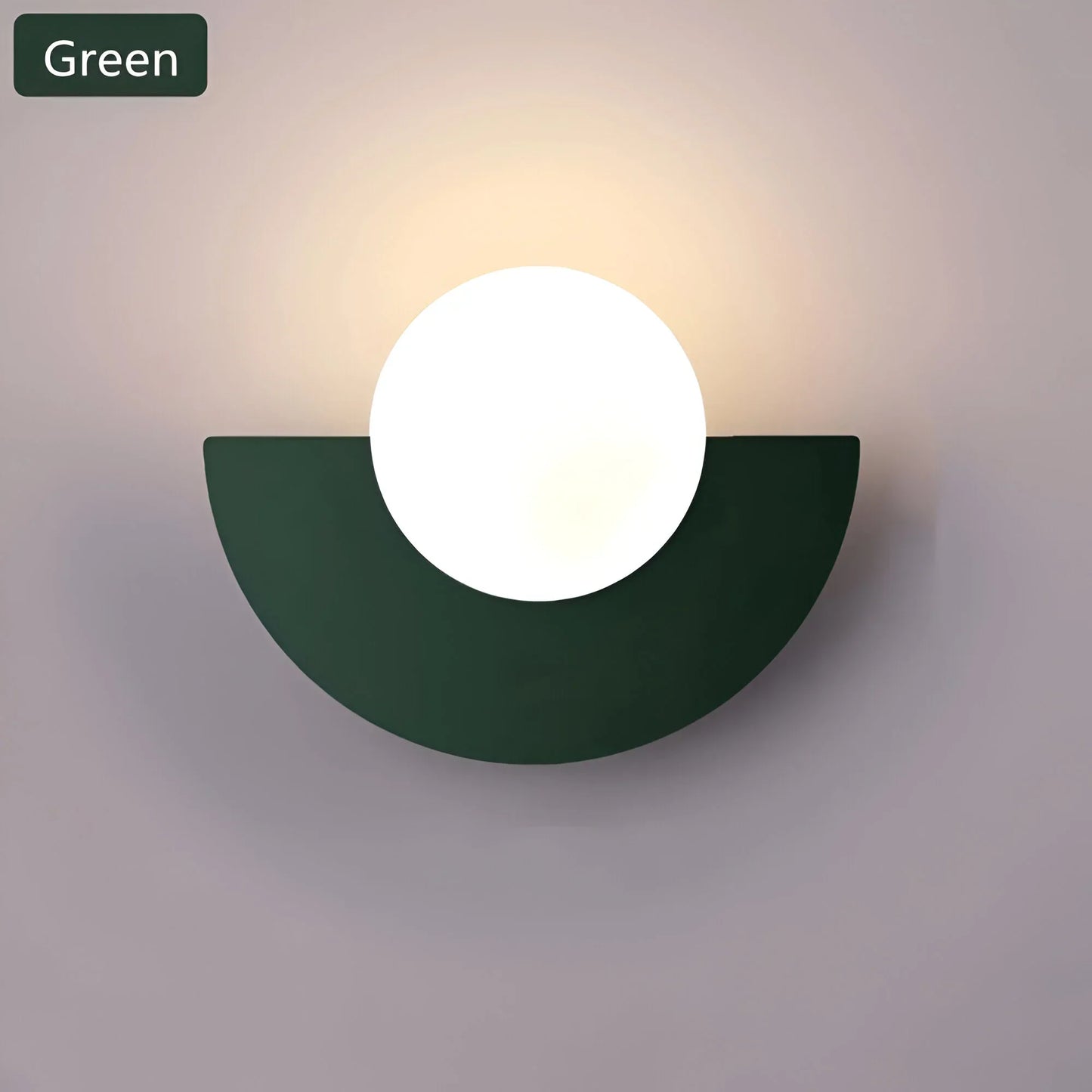 Contemporary Half Round Wall Lamp
