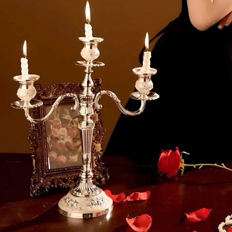 Elegant Gold Candle Holder