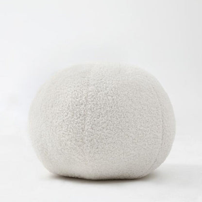Soft Round Textured Throw Pillow