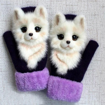 Warm Fuzzy Animal Gloves