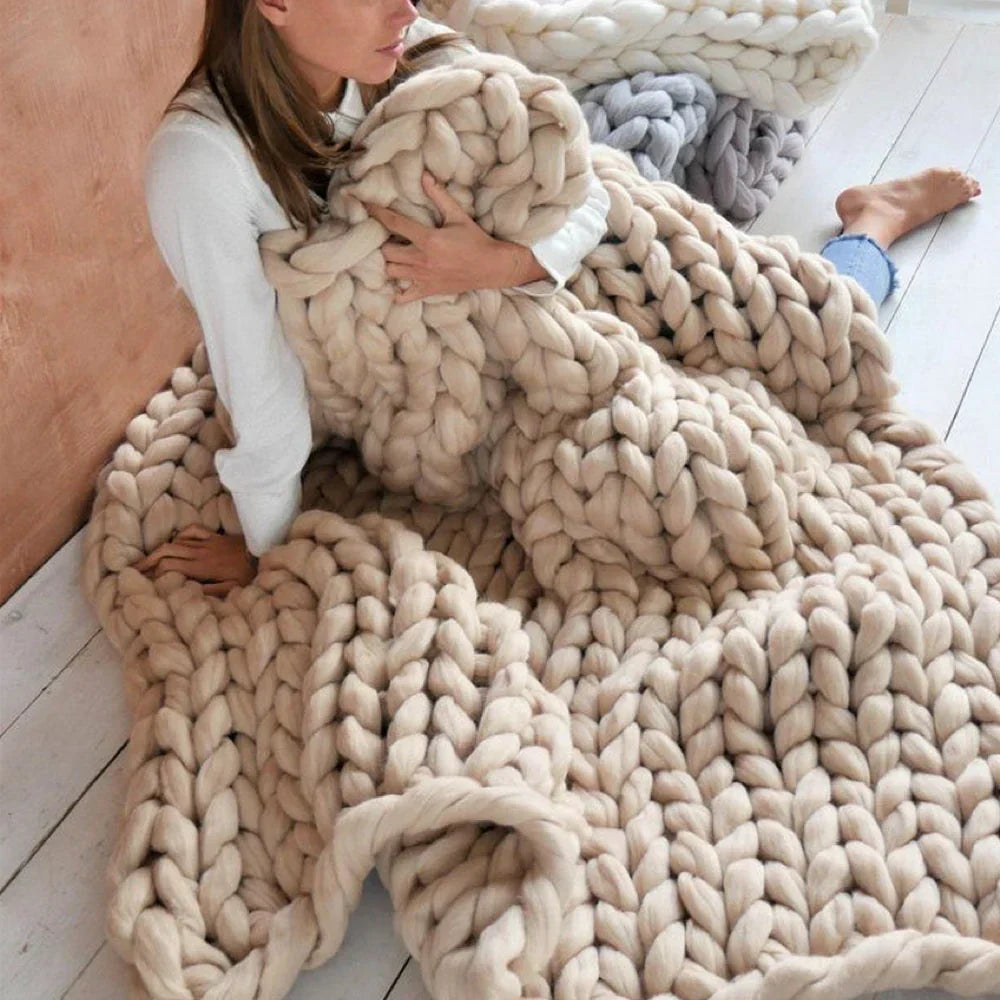 Soft Large 1000g Wool Yarn for Warm Blankets