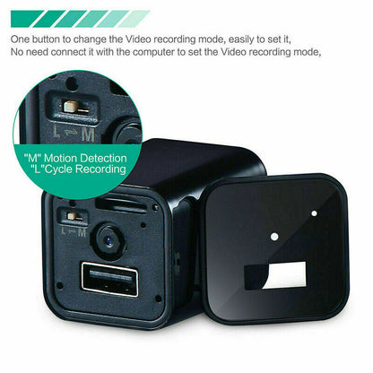 Mini 1080P Spy Camera USB Wall Adapter