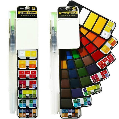 Compact Travel Watercolor Painting Set