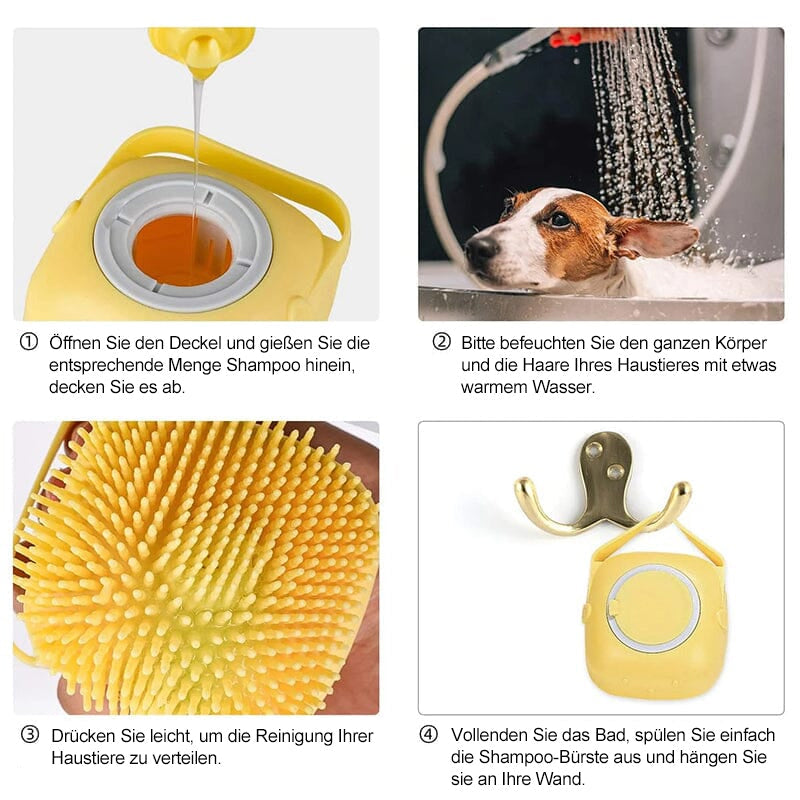 Gentle Dog Rubber Pet Brush