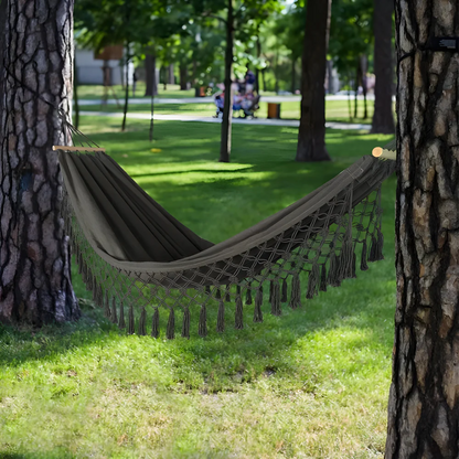 Comfy Fabric Boho Swing Hammock