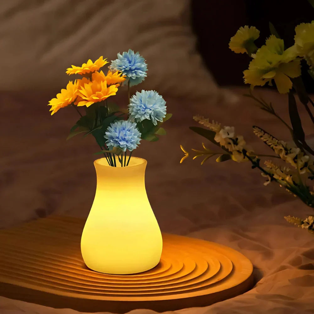 Beautiful Floral Glass Vase - Luxicro
