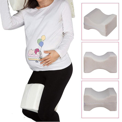 Contoured Memory Foam Knee Support Pillow