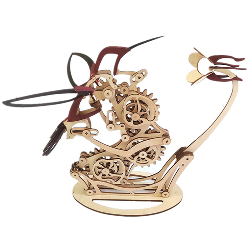 Handcrafted Wooden Whirling Bird Decor