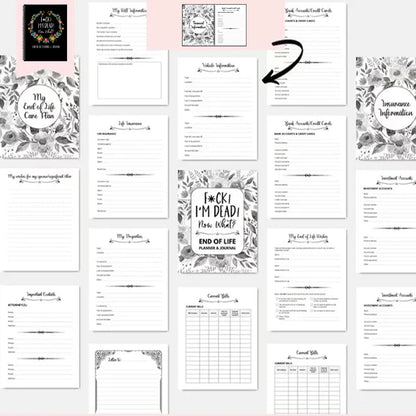 Funeral Life Planner Book