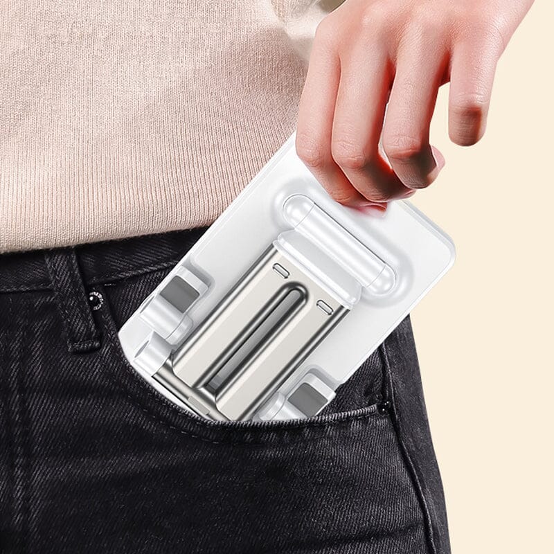 Portable White Phone Stand Holder