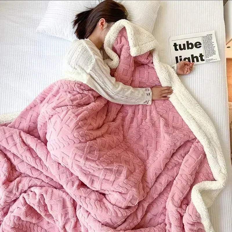 Soft Fleece Winter Throw Blanket