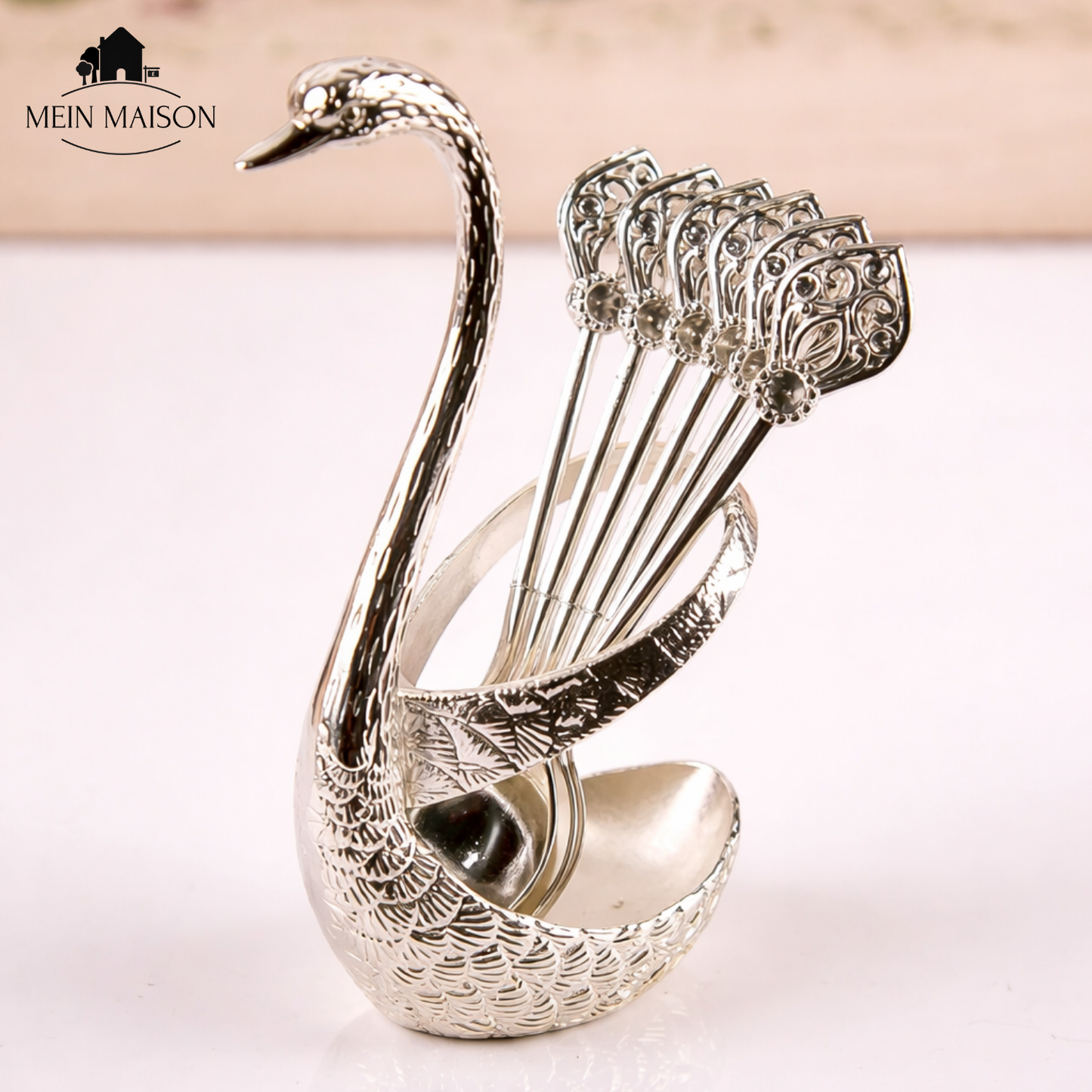 Delicate White Coffee Spoon