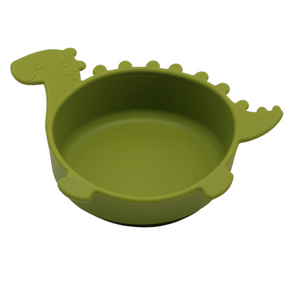 Cute Kids Dino Bowl with Grip Bottom