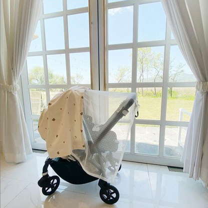Baby Stroller Canopy with Muslin and Bug Net