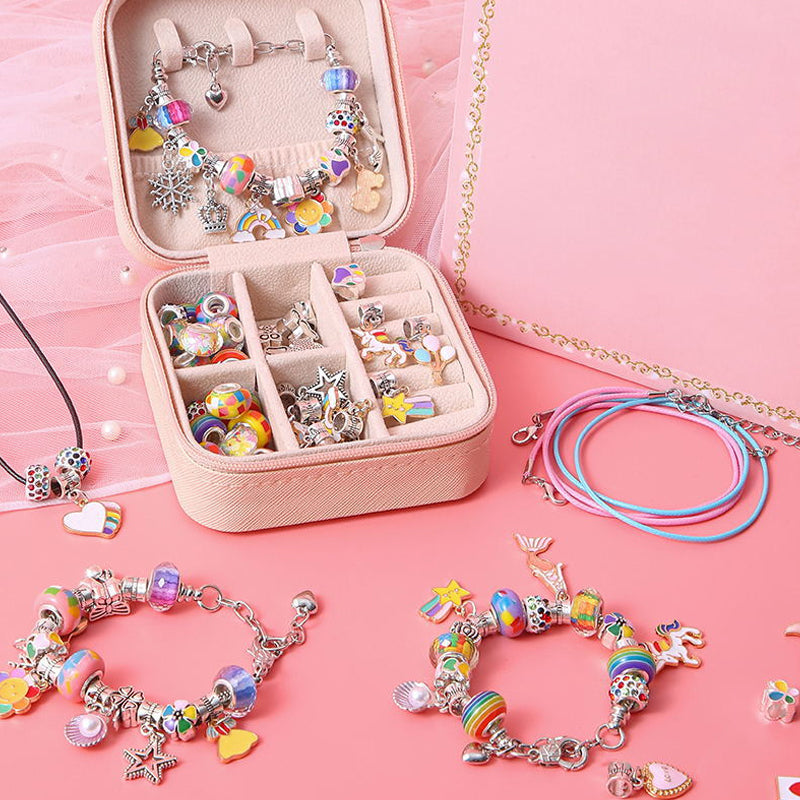 Colorful Kids Beaded Bracelet Set