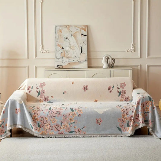 Beautiful Flower Pattern Sofa Slipcover - Luxicro