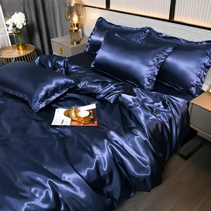Luxurious Soft Silk Bed Sheet Set