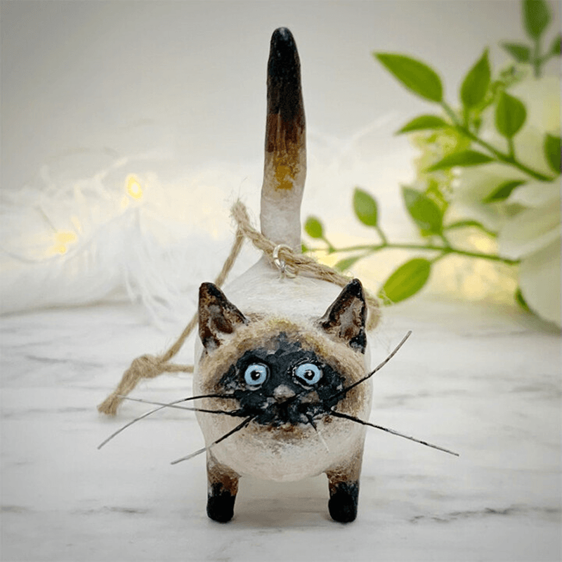 Custom Made Kitty Xmas Tree Decoration