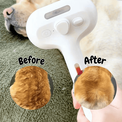Easy Pet Grooming Steam Brush for Dogs