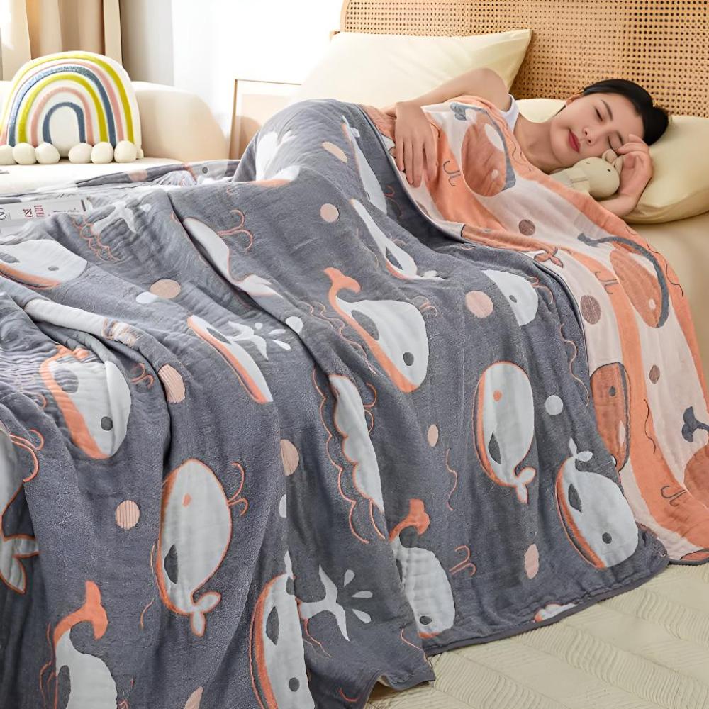 Cozy Marine Life Soft Blanket - Luxicro