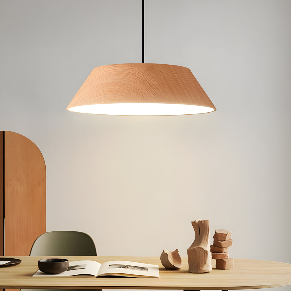 Natural Wood Japanese Pendant Light