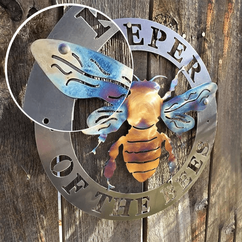 Rustic Honey Bee Iron Wall Decor