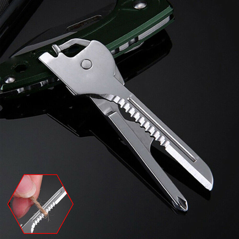 Compact 6-in-1 Folding Keychain Tool