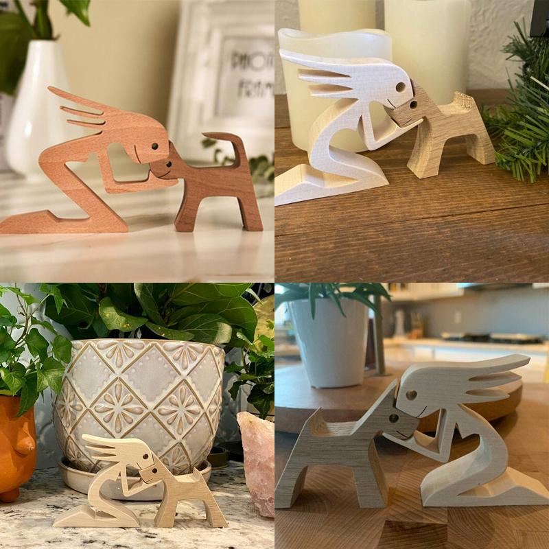 Handcrafted Wooden Animal Figurine Table Decor