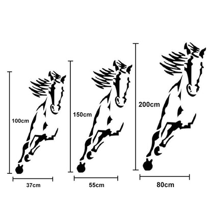 Beautiful Horse Wall Mirror Sticker Decor